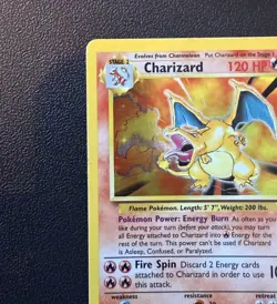 Pokemon TCG Charizard Base Set Holo Unlimited Rare Card 4/102 WOTC 1999 - Image 5