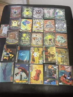 Topps Pokemon Lot All NEAR MINT-LIGHT PLAYED. Crispy Corners Some Blue Logo - Image 1