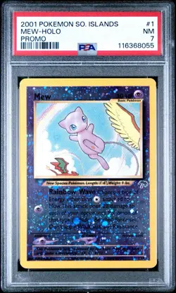 Mew Holo Southern Islands Promo PSA 7 Pokemon #1 - Image 1