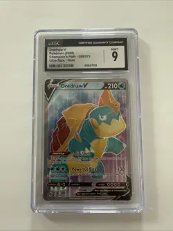 2020 Pokemon Champion's Path - Drednaw V #069/073 - Ultra Rare - CGC 9 Mint 🔥 - Image 1
