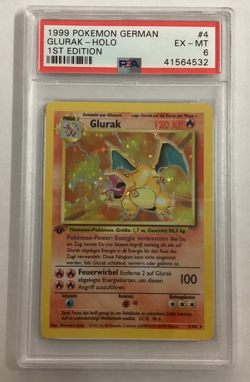 Pokemon 1st Edition German CHARIZARD (GLURAK) Holo PSA 6 (4532) Graded Power - Image 1