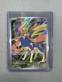 Zacian 100/094 Illustration Rare Pokemon TCG Phantasmal Flames MINT MT - Image 1