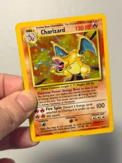 Charizard - Pokemon TCG Base Set Unlimited Charizard 4/102 Vintage MP/HP - Image 1