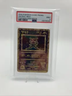 2000 Pokemon Ancient Mew Pokemon Movie Game Promo Double Holo Card PSA 9 Mint - Image 1