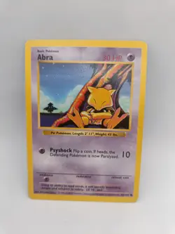 Abra | 43/102 | Base Set | Shadowless | Pokemon TCG WOTC | HP - Image 1