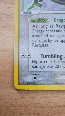 Pokemon TCG Rayquaza EX Deoxys Holo Card 22/107 MP Condition - Image 4