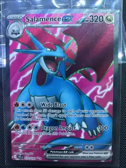 Salamence ex 177/159 Ultra Rare Sv09: Journey Together Pokemon TCG NM - Image 1