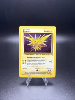 Pokemon TCG WOTC Fossil Zapdos 15/62 Cosmos Holo Rare Thunderstorm Deck - Image 1