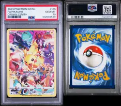 Pokemon 2023 Pikachu 160/159 Crown Zenith Secret Rare Full Art Holo PSA 10 - Image 1
