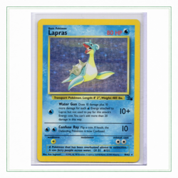 Lapras Fossil Holo 10/62 LP WOTC Vintage Pokemon - Image 1