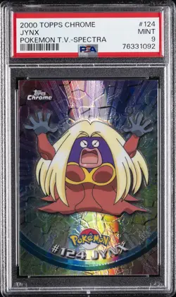 2000 TOPPS CHROME POKEMON T.V. SPECTRA #124 JYNX PSA 9 - Image 1