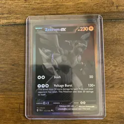 Pokemon Zekrom ex Sv: Black Bolt 172/086 Black White Rare EX 230 Holo - Image 1