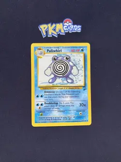 Pokemon TCG Poliwhirl Base Set 2 57/130 Regular LP. - Image 1