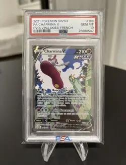 Charmina V PSA 10 FA Alternative 186/203 Evolution Celeste Carte Pokemon - Image 1