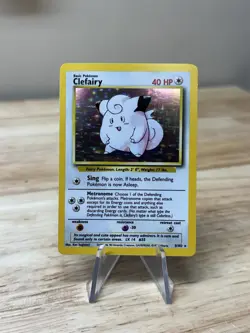 NM Clefairy 5/102 Base Set Holo Rare Pokemon Card - Image 1