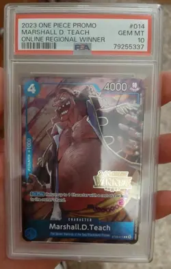 One Piece Marshall D Teach Online Regional Winner Prize Card PSA 10 Very Rare - Image 1