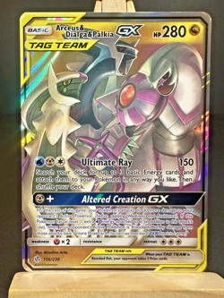 Arceus & Dialga & Palkia GX 156/236 FULL ART COSMIC ECLIPSE Pokemon Card NM/M - Image 1
