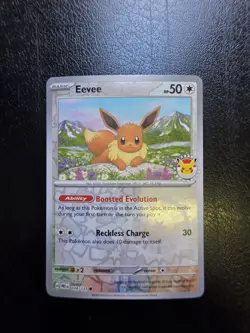 Eevee 074/131 - 2025 Pokemon Day Stamped Pokemon Card - NM - Image 1