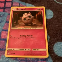 Pokemon TCG Jigglypuff Detective Pikachu Card 14/18 Common Holo - Image 1