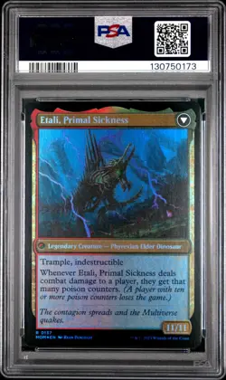 2023 MTG Magic MOM Etali Primal Conquerer Sickness Dual Foil PSA 10 #137 POP 1 - Image 2