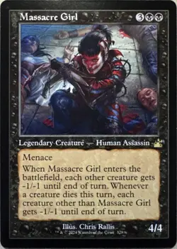 Massacre Girl (Retro Frame) R Ravnica Remastered 328 NM - Image 1