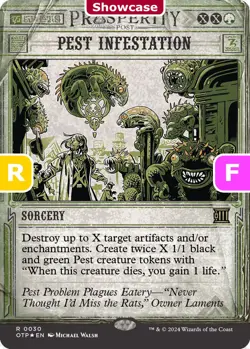 MTG Pest Infestation Thunder Junction R Sorcery NM *Foil - Image 1