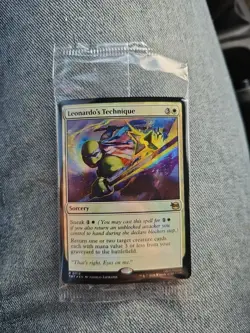 Teenage Mutant Ninja Turtles Foil Leonardo's Technique Magic The Gathering - Image 1