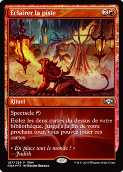 Eclairer la piste / Light Up the Stage FOIL Promo FNM FR EXcellent magic mtg - Image 1