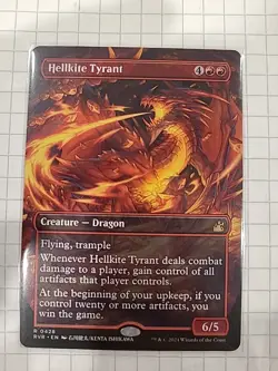 Hellkite Tyrant (Anime Borderless) 428 MTG NM - RVR - Image 1