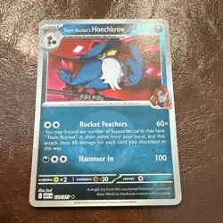Pokemon TCG Team Rocket's Honchkrow 127/217 ASC: Rare Big Boss 130HP English - Image 1