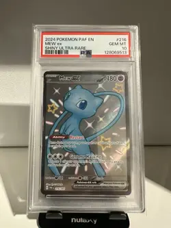Pokemon Mew ex SV: Paldean Fates 216/091 Shiny Ultra Rare Holo PSA 10 - Image 1