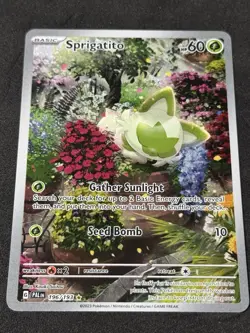 Sprigatito 196/193 Illustration Rare SV02: Paldea Evolved Pokemon TCG NM - Image 1