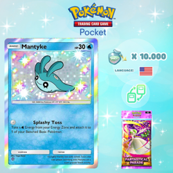 Pokemon TCG Pocket - Shiny Mantyke Card (English) - Image 1