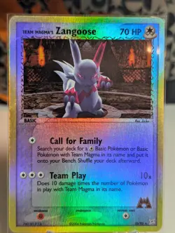 Team Magma's Zangoose 23/95 Pokemon Team Magma vs Team Aqua Reverse Holo - NM - Image 1