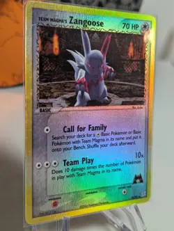 Team Magma's Zangoose 23/95 Pokemon Team Magma vs Team Aqua Reverse Holo - NM - Image 2
