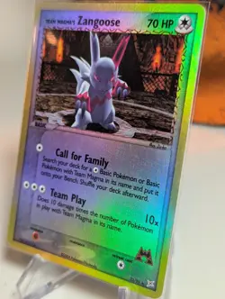 Team Magma's Zangoose 23/95 Pokemon Team Magma vs Team Aqua Reverse Holo - NM - Image 3