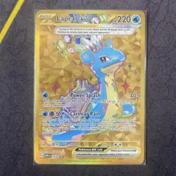 Lapras ex SVP164 Black Star Promos Scarlet & Violet FA Holo Pokemon TCG 2024 NM - Image 1