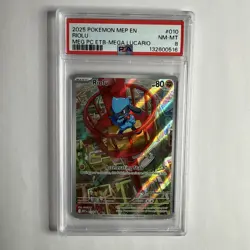 POKEMON Riolu 010 Me: Mega Evolution Promo Holo Pokemon center ETB MEGA LUCARIO - Image 3