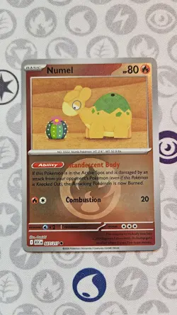 Pokemon TCG Numel 027/217 Ascended Heroes ASC EN Fire Energy Reverse Holo NM 27 - Image 1