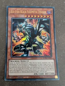 YuGiOh! Red-Eyes Black Fullmetal Dragon ROTA-EN005 Ultra Rare 1st Ed - Image 1