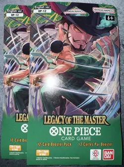 Two (2) One Piece OP-12 Legacy of the Master Booster Packs Factory Sealed - Image 1
