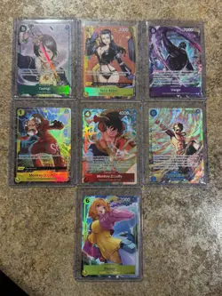 One Piece TCG English Alt Art Collection Lot Of 7 - Image 1