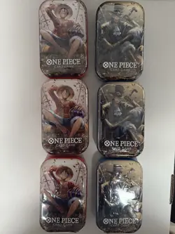 One Piece Mini Tins Set Volume 2 English; 3 Sabo Tins And (3) Luffy - Image 1