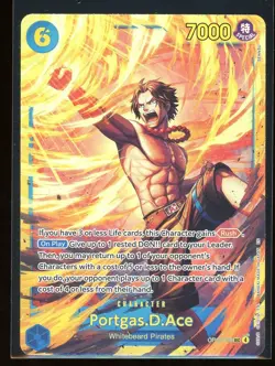 Portgas.D.Ace One Piece OP13 Carrying On His Will Secret Rare Holo #119 - Image 1