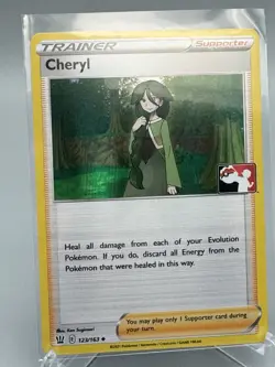 Pokemon Card - Cheryl Battle Styles 123/163 Play! Prize Pack Series 1 Holo Promo - Image 1