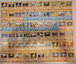 Pokemon TCG Vintage Base Set 60 Card Mixed Lot - Image 1