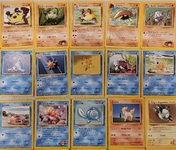 Pokemon TCG Vintage Base Set 60 Card Mixed Lot - Image 3