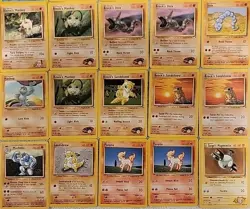 Pokemon TCG Vintage Base Set 60 Card Mixed Lot - Image 5