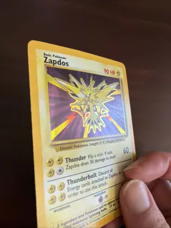 Zapdos - 16/102 - Pokemon Base Set Unlimited Holo Rare Card WOTC - DMG - Image 3