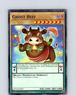Yu-Gi-Oh TCG Ghost Beef MP18-EN029 1st Edition Regular Common Card NM - Image 1